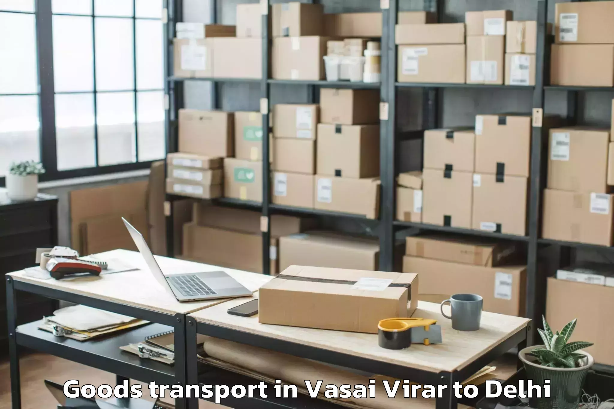 Comprehensive Vasai Virar to Alipur Goods Transport